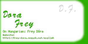 dora frey business card