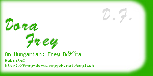 dora frey business card